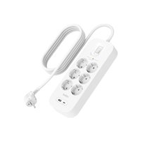 Belkin Connect - Överspänningsskydd - med USB-C- och