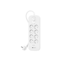 Belkin Connect - Överspänningsskydd - med USB-C- och