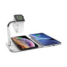 ZENS Dual+Watch Aluminium Wireless Charger - Trådlös