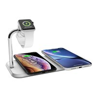 ZENS Dual+Watch Aluminium Wireless Charger - Trådlös