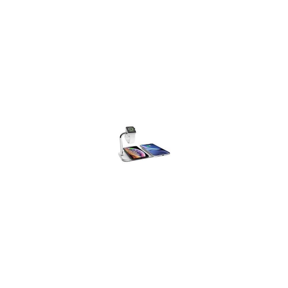 ZENS Dual+Watch Aluminium Wireless Charger - Trådlös