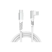 GRATEQ PRO USB-C-90 USB-C 240W CABLE 1M WHITE