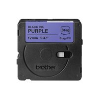 Brother BTAG-F31 - Svart på lila - Rulle (1,2 cm x 4 m) 1
