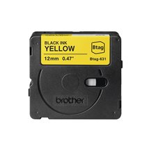 Brother BTAG-631 - Svart på gult - Rulle (1,2 cm x 4 m) 1