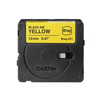 Brother BTAG-631 - Svart på gult - Rulle (1,2 cm x 4 m) 1