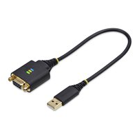 StarTech.com 1ft/30cm USB to Null Modem Serial Adapter