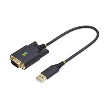 StarTech.com 1ft (30cm) USB to Serial Adapter Cable, COM