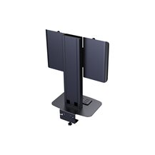 Vision - Ställ - för LCD-display - kallvalsat stål - svart