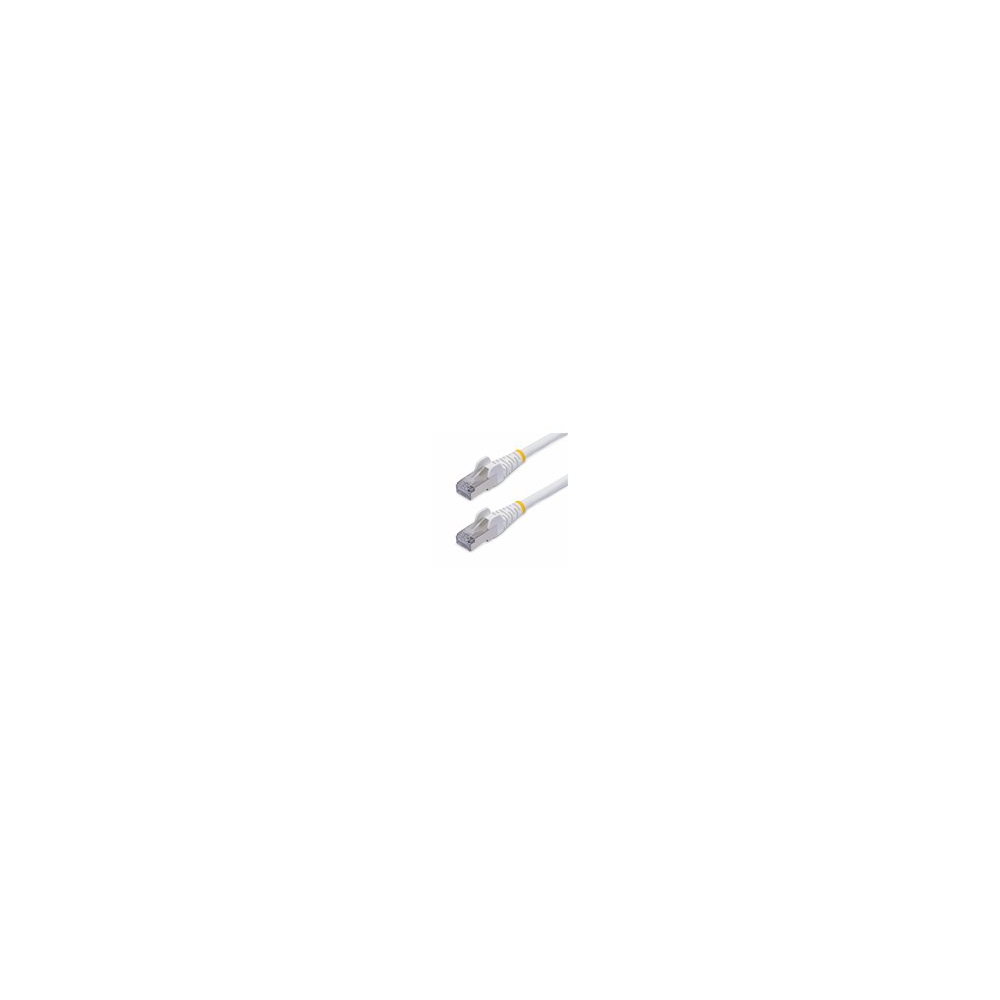 StarTech.com 15m White CAT8 Ethernet Cable, Snagless,
