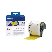 Brother DK44605 - Borttagbar häftning - gul - Rulle (6,2 cm