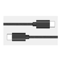 GRATEQ USB-C - USB-C CABLE 100W 0.5M BLACK