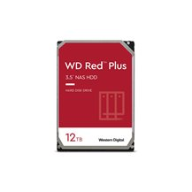 WD Red Plus WD120EFGX - Hårddisk - 12 TB - inbyggd - 3.5" -