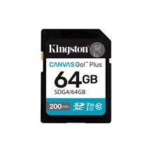 Kingston Canvas Go! Plus - Flash-minneskort - 64 GB - Video