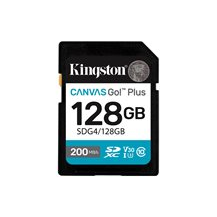 Kingston Canvas Go! Plus - Flash-minneskort - 128 GB -