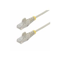 StarTech.com 5m Gray Slim CAT6 Ethernet Cable, Snagless,